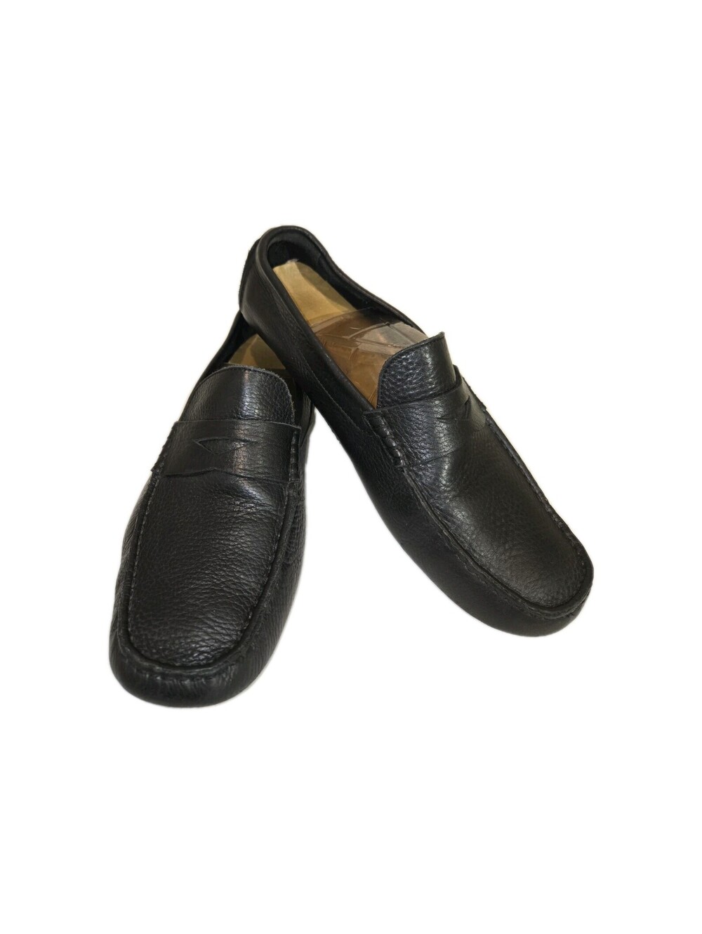Cole Haan Howland Black Pebbled Leather Penny Loafer Men 8.5M EXC